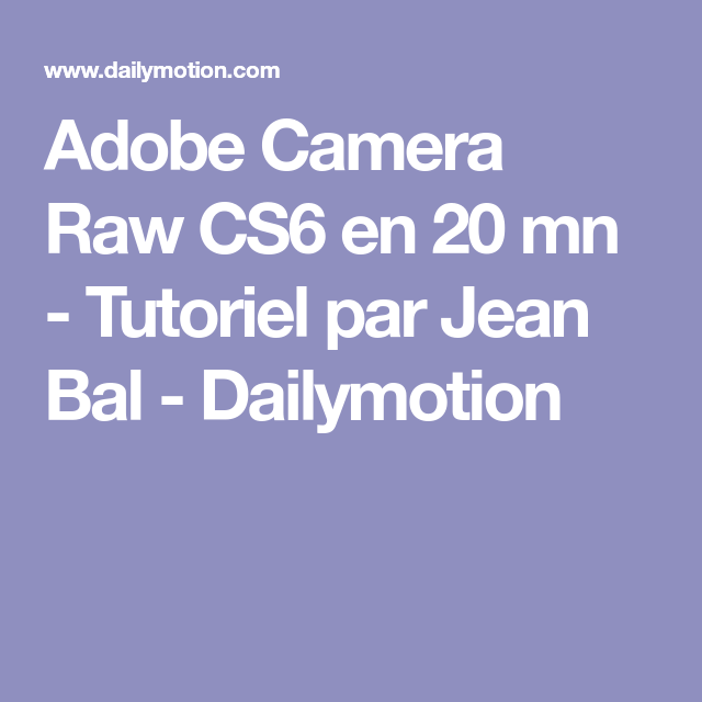 Adobe Camera Raw For Cs6 Mac